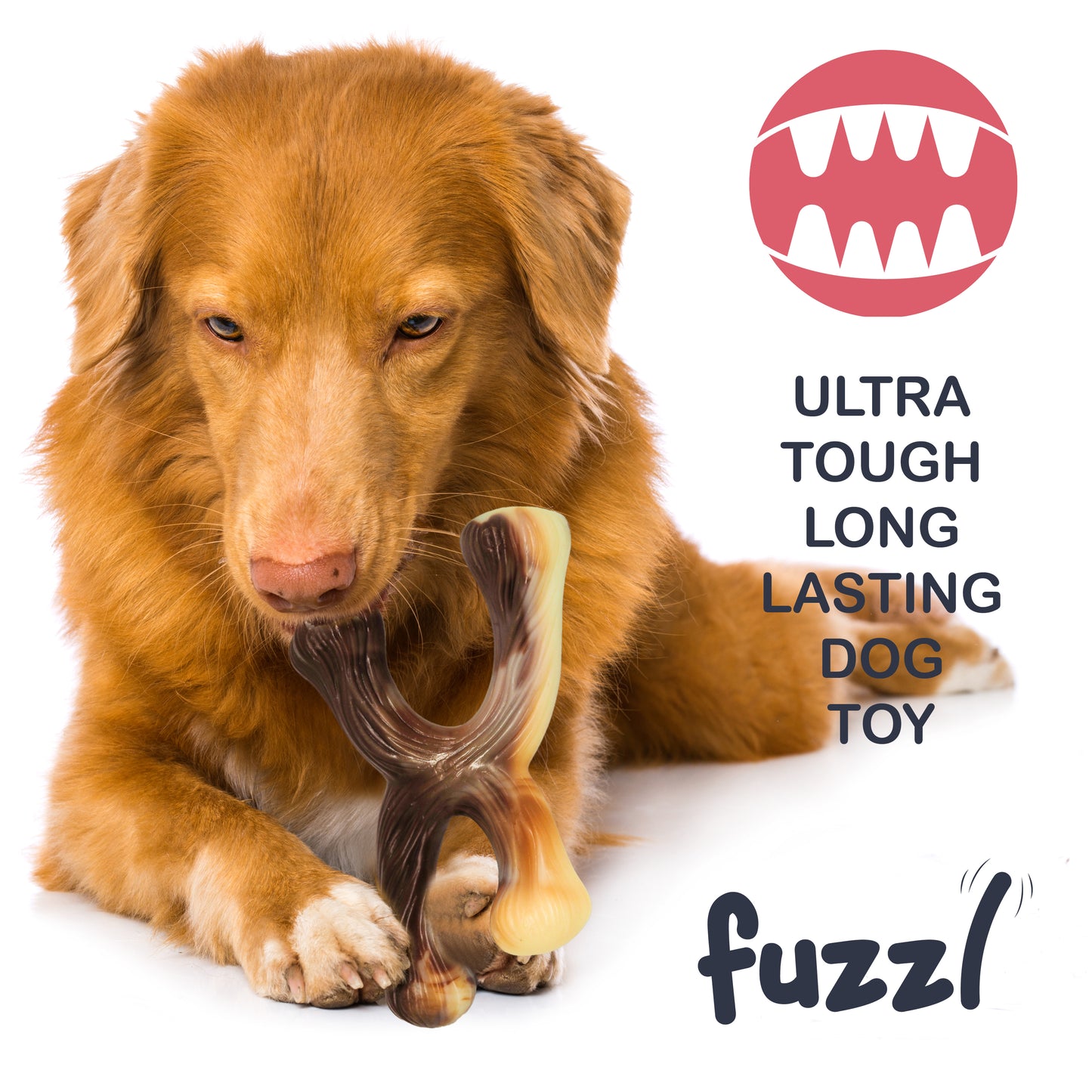 Fuzzl Ultra Tough Nylon Crossbone Dog Toy – Durable Dog Toy - Fuzzl Pet