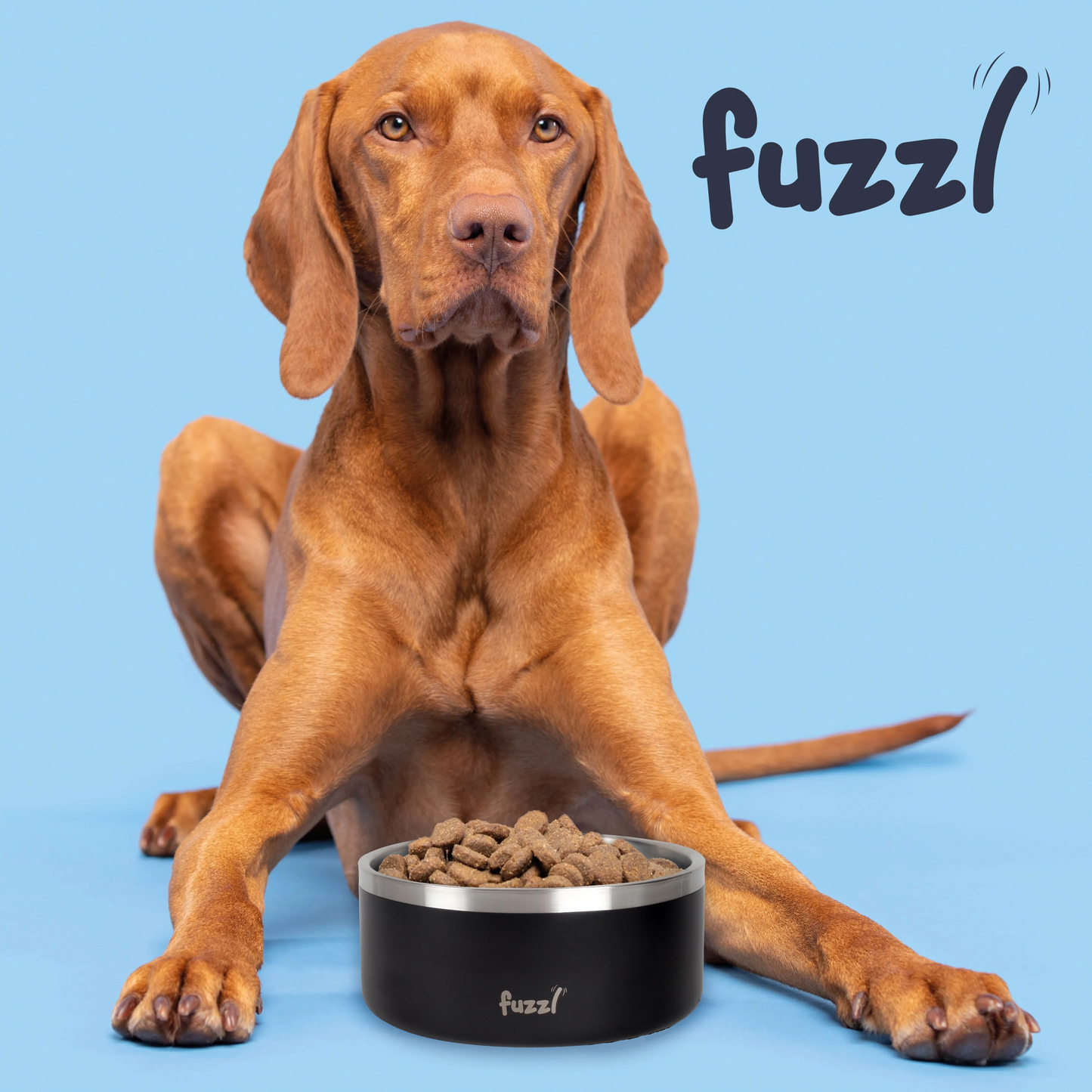 Fuzzl Titan Thermal Bowl 17cm - Matt Black Insultated Thermal Dog - Fuzzl Pet