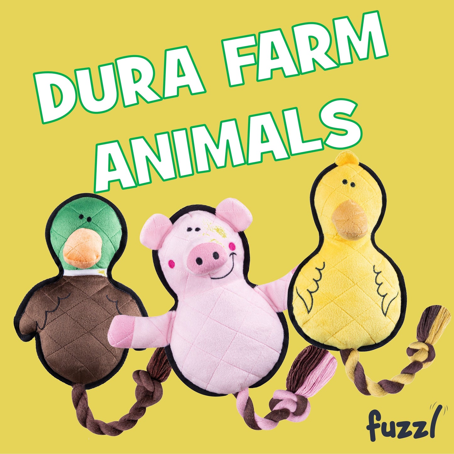 Fuzzl Dura Dougie Drake – Durable Dog Toy