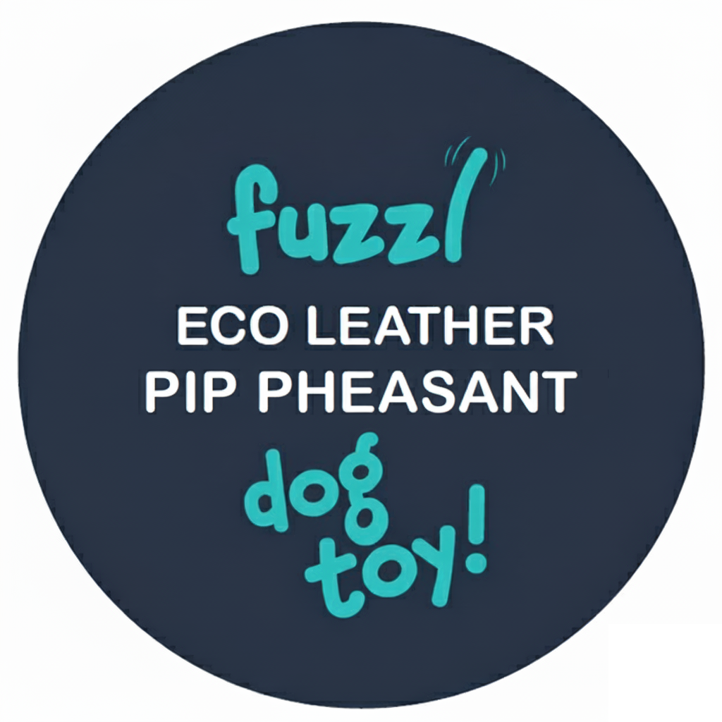 Fuzzl Eco Leather Pip Pheasant – Durable Dog Toy