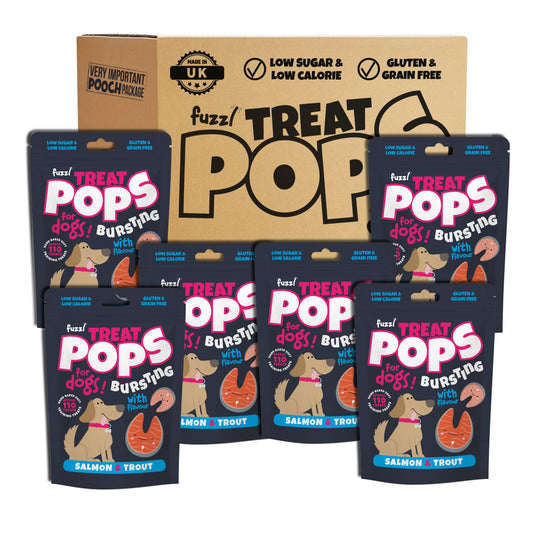Fuzzl Treat Pops - Salmon & Trout Dog Treats 6 x 100g - Soft Baked - Fuzzl Pet