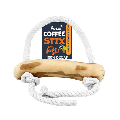 Fuzzl Coffee Stix & Rope Tug Dog Toy – Durable Dog Toy