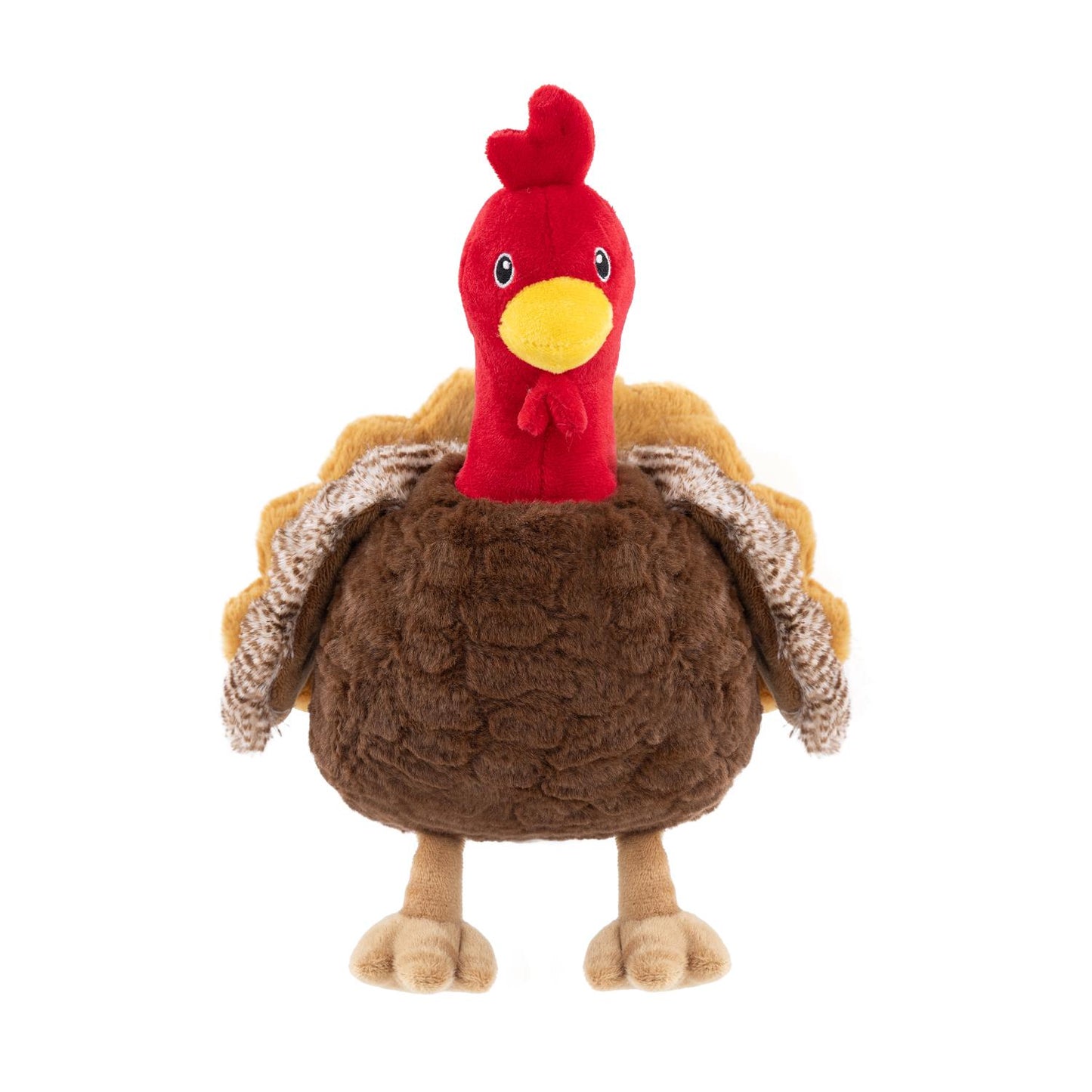 Fuzzl Sir Gobbles Turkey | Super Soft Plush Squeaky Dog Toy