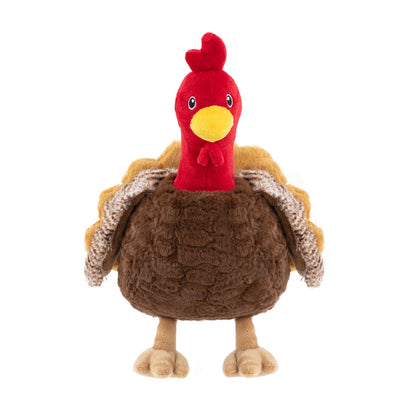 Fuzzl Sir Gobbles Turkey | Super Soft Plush Squeaky Dog Toy