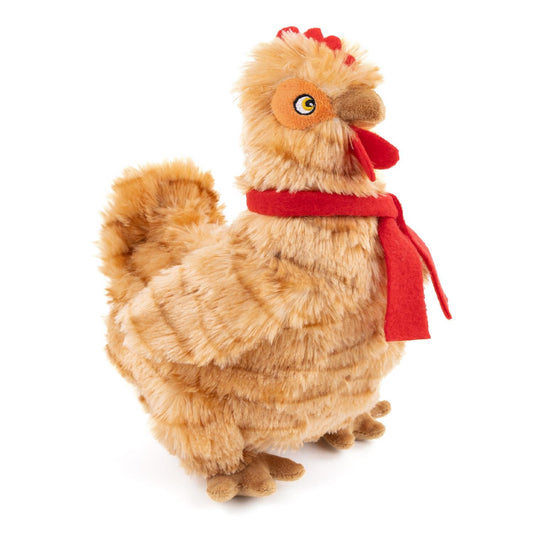 Fuzzl Cheeky Chicken Golden Brown | Super Soft Plush Squeaky Toy - Fuzzl Pet