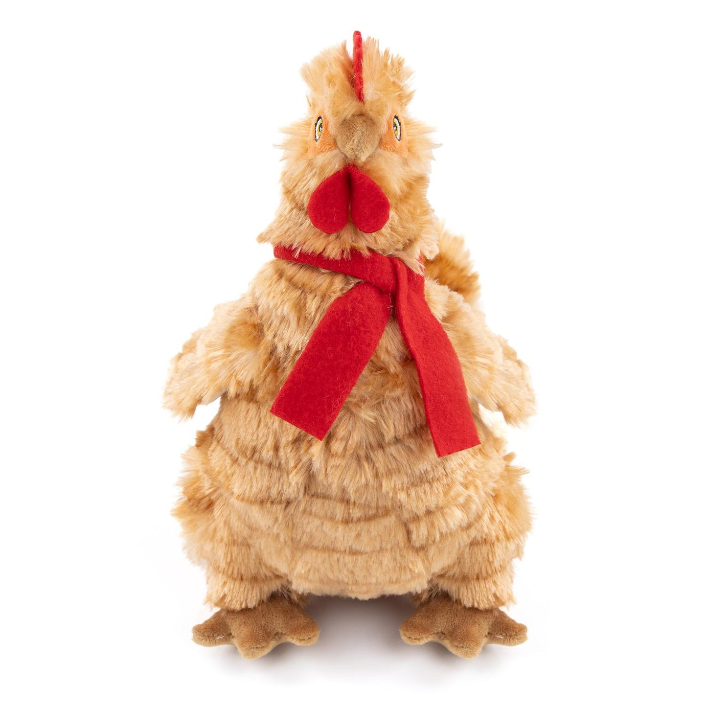 Fuzzl Cheeky Chicken Golden Brown | Super Soft Plush Squeaky Toy