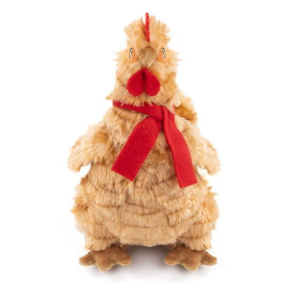 Fuzzl Cheeky Chicken Golden Brown | Super Soft Plush Squeaky Toy