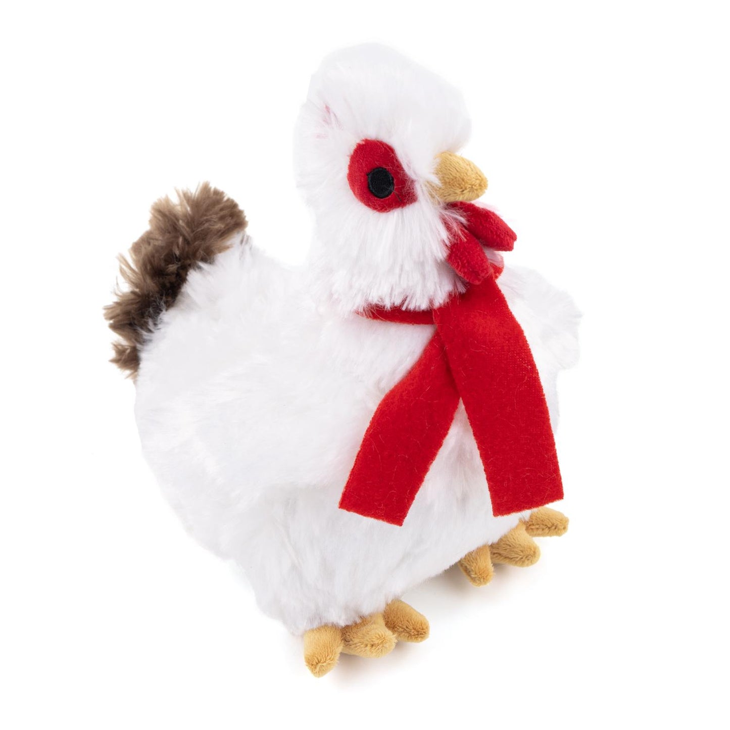 Fuzzl Cheeky Chicken Snow White | Super Soft Plush Squeaky Dog Toy