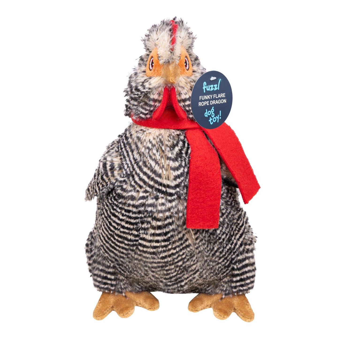 Fuzzl Big Cheeky Chuck Chicken | Super Soft Plush Squeaky Dog Toy