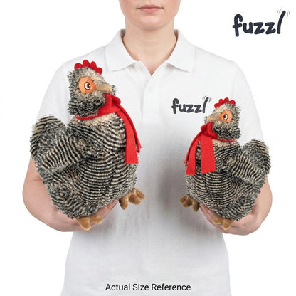 Fuzzl Big Cheeky Chuck Chicken | Super Soft Plush Squeaky Dog Toy