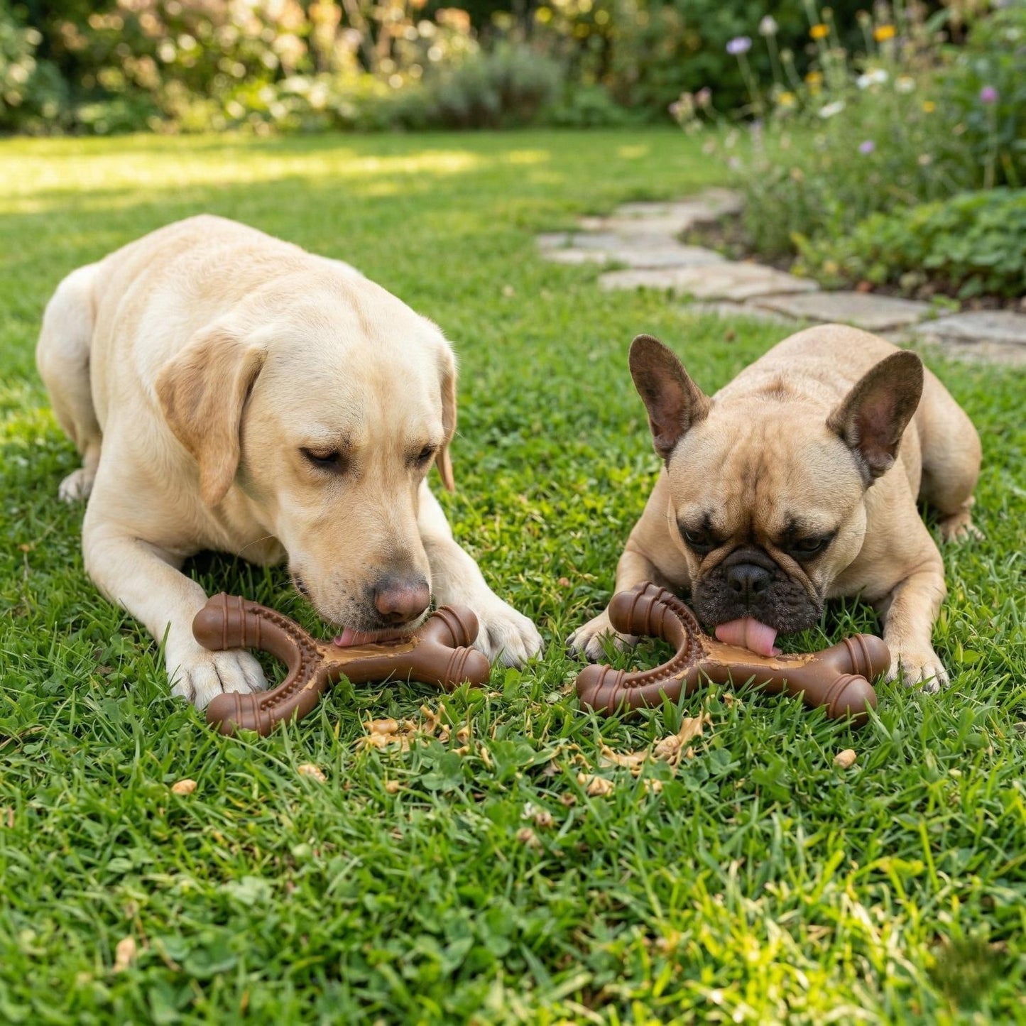 Fuzzl Fill-N-Chew | Bacon Scented Treat-Dispensing Wishbone