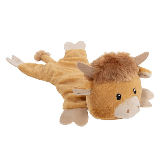 Fuzzl Harry Highland Cow | Minimal Stuffing Crinkle Squeak Toy - Fuzzl Pet
