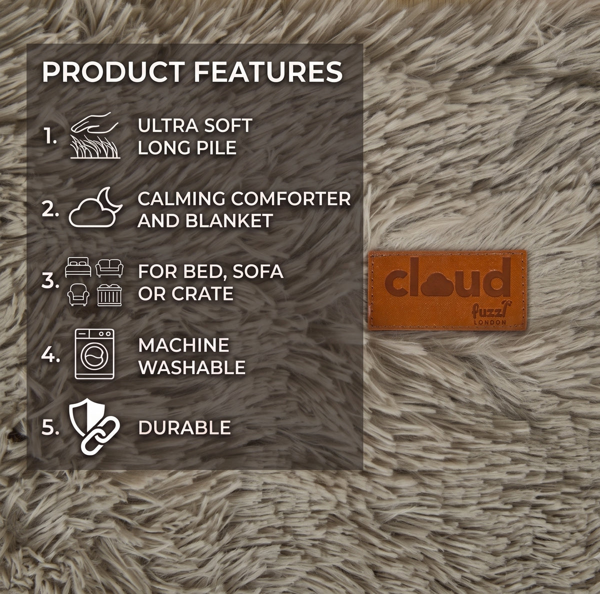 Fuzzl Cloud Blanket | Ultra Soft Calming Pet Blanket Sage 70x100cm