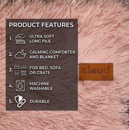 Fuzzl Cloud Comforter Blanket - 70 x 100cm - Blush Pink