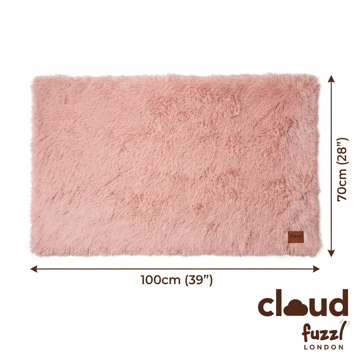 Fuzzl Cloud Comforter Blanket - 70 x 100cm - Blush Pink