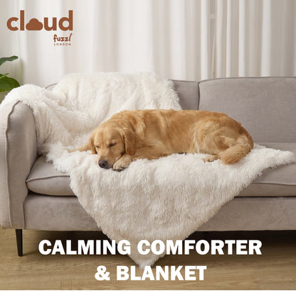 Fuzzl Cloud Comforter Blanket - 90 x 145cm Oversized - Cream