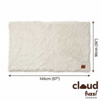 Fuzzl Cloud Comforter Blanket - 90 x 145cm Oversized - Cream
