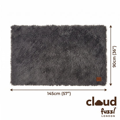Fuzzl Cloud Comforter Blanket - 90 x 145cm Oversized - Charcoal