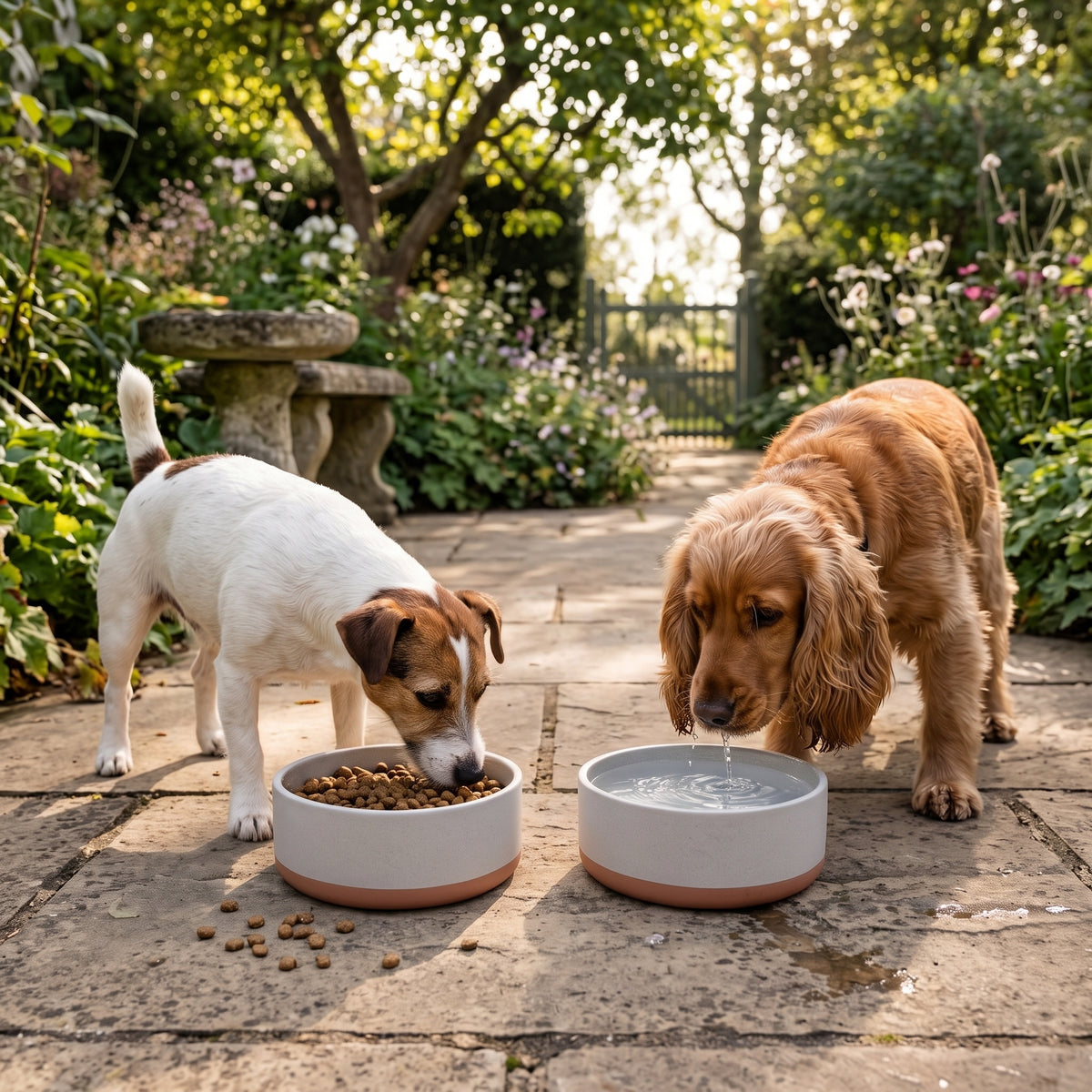 Fuzzl Titan Bamboo Dog Bowl | Ultra-Grip Non-Slip | Terracotta 18cm