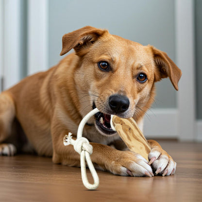 Fuzzl Coffee Stix & Rope Lobber Dog Toy