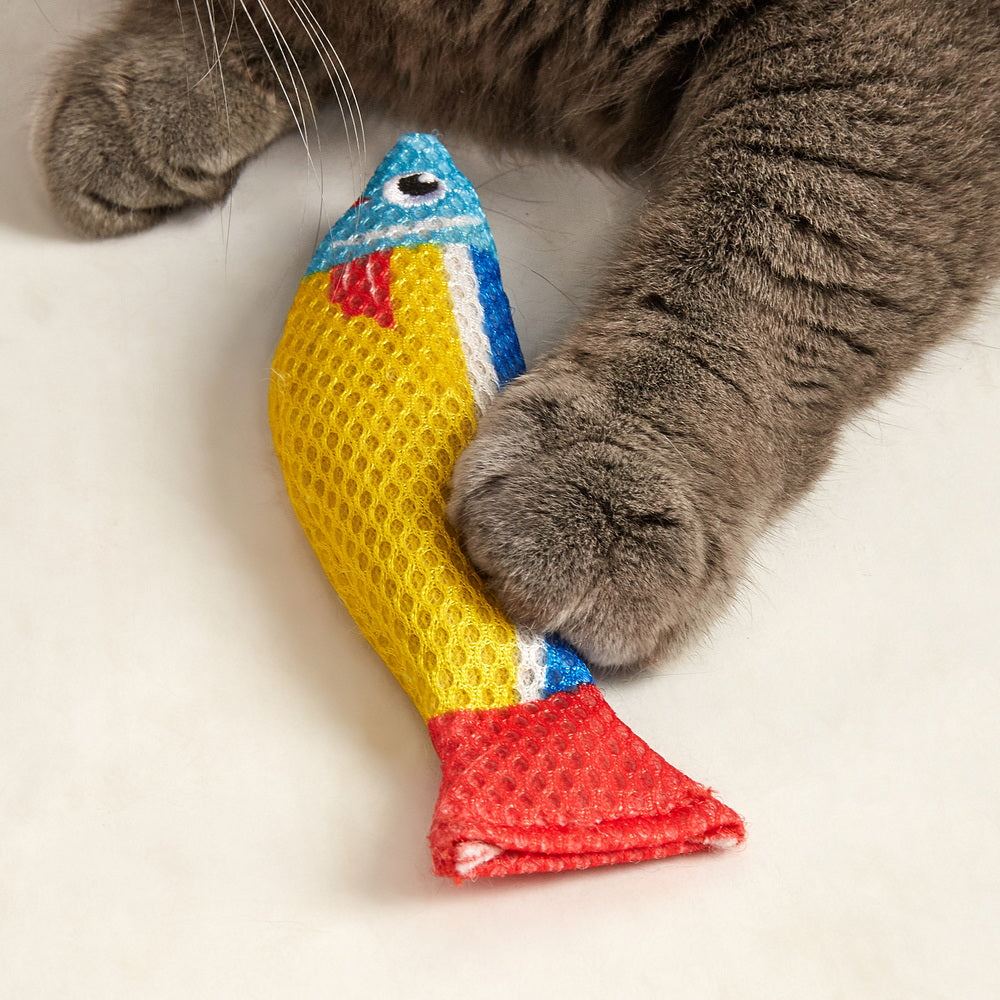 Fuzzl Sardines – 3 Pack Plush Fish Cat Toys – Catnip Filled - Fuzzl Pet