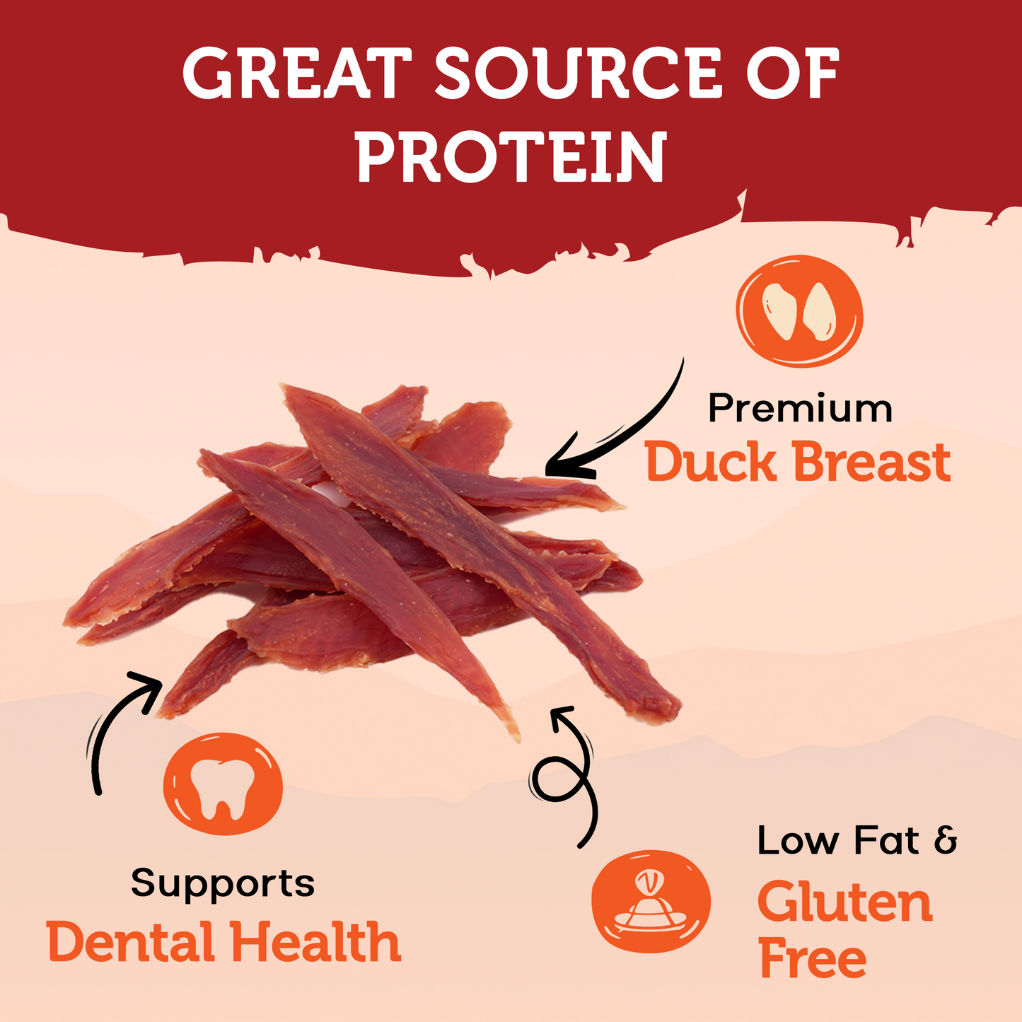 Fuzzl Prime Cuts Natural Duck Breast Dog Treats | 5x200g Pack - Fuzzl Pet