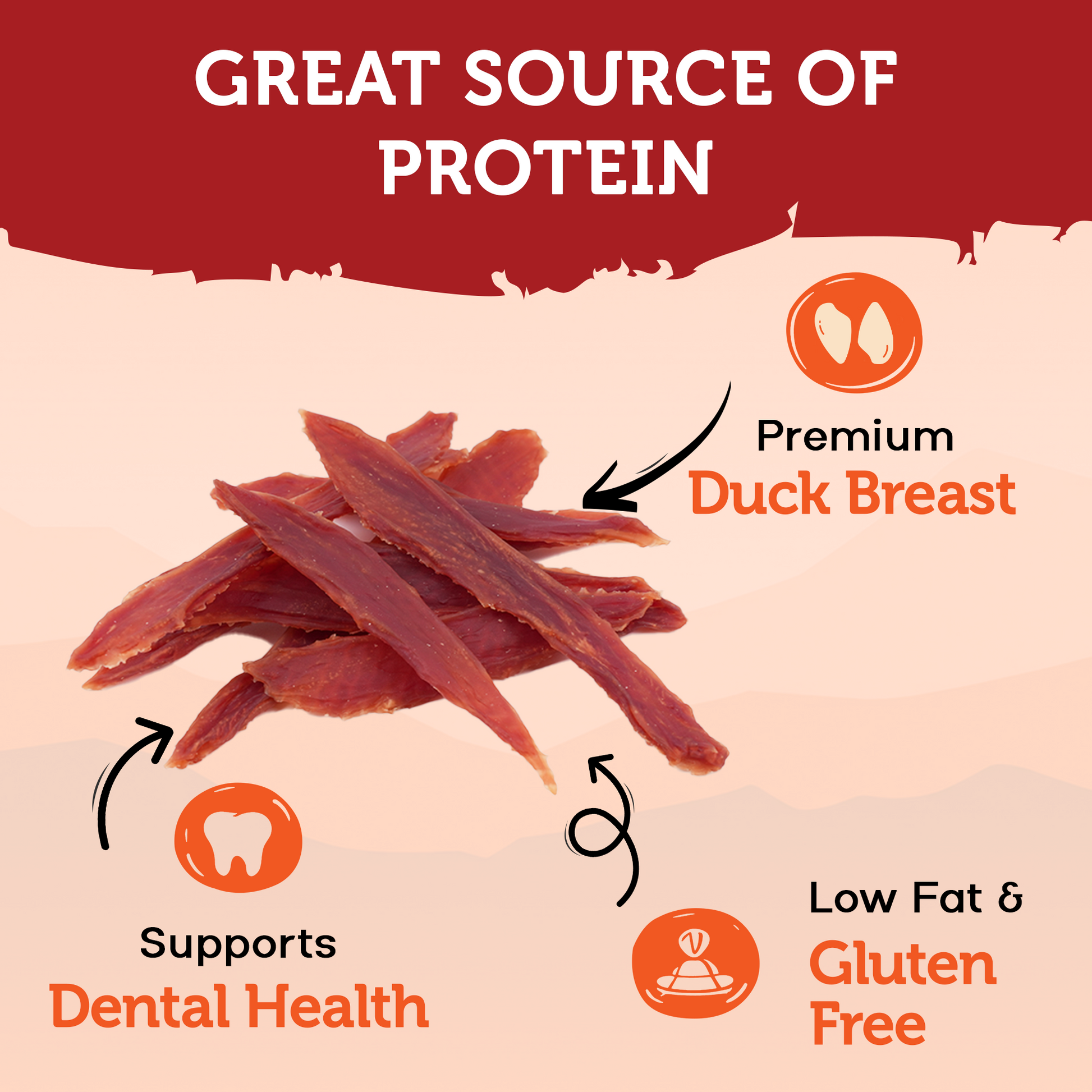Fuzzl Prime Cuts Natural Duck Breast Dog Treats | 5x200g Pack - Fuzzl Pet