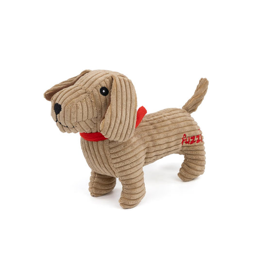 Sizzles Plush Dachshund Dog Toy Small | Cord Puppy Cuddle Toy