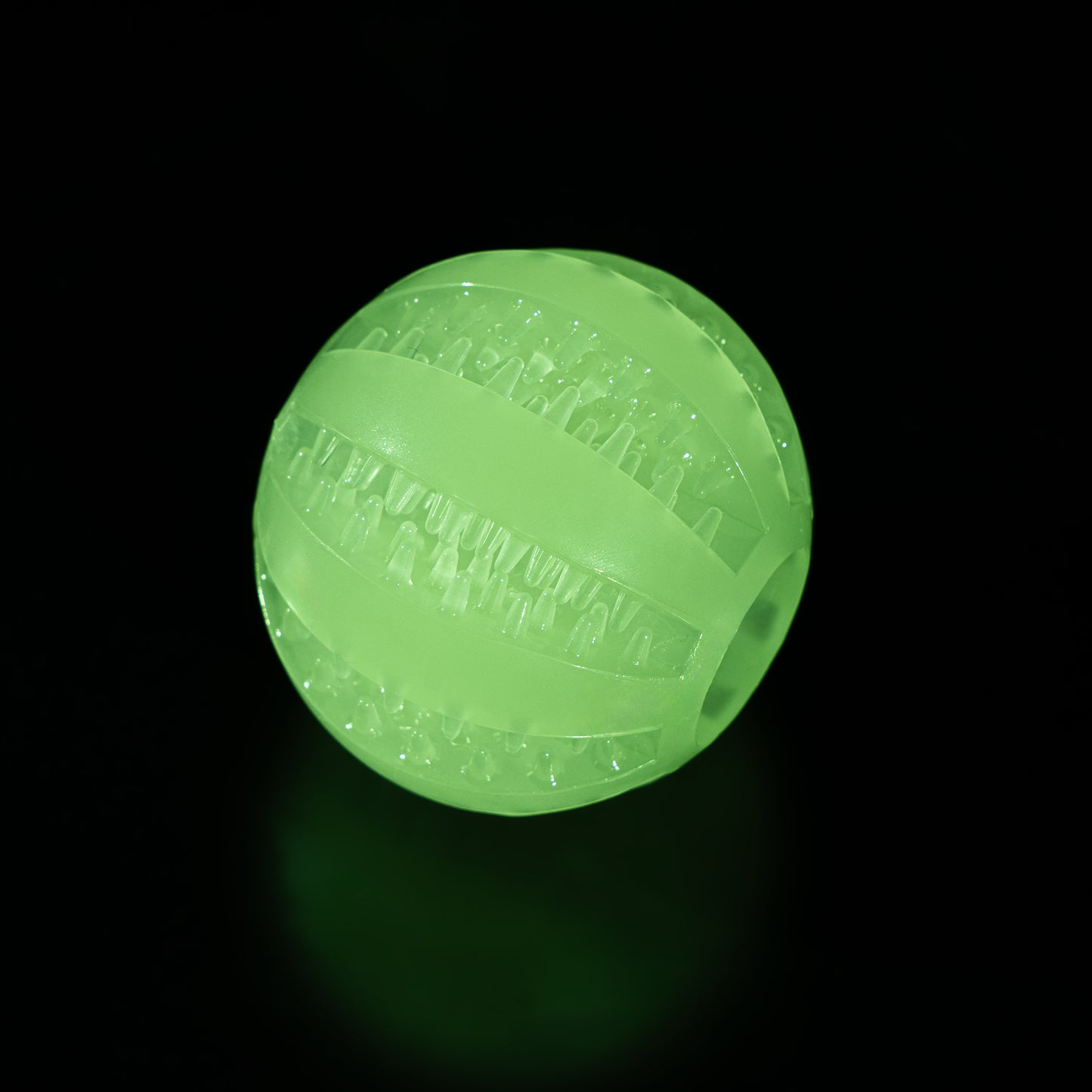 Fuzzl Super Glow Dog Ball Treat Toy and Dental Toy for Dogs and - Fuzzl Pet
