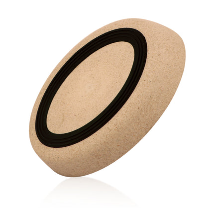 Fuzzl Bamboo Whisker Friendly Cat Bowl with Ultra Grip Base - Stone