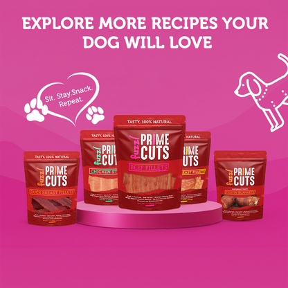 Fuzzl Prime Cuts 1kg Variety Pack | Natural Dog Treats – 5 Types - Fuzzl Pet