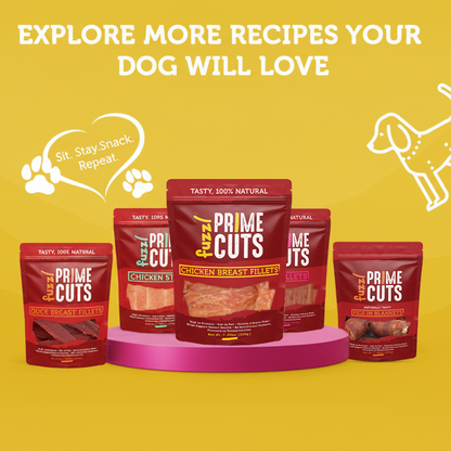 Fuzzl Prime Cuts Chicken Breast Dog Treats | 2x200g Value Pack - Fuzzl Pet