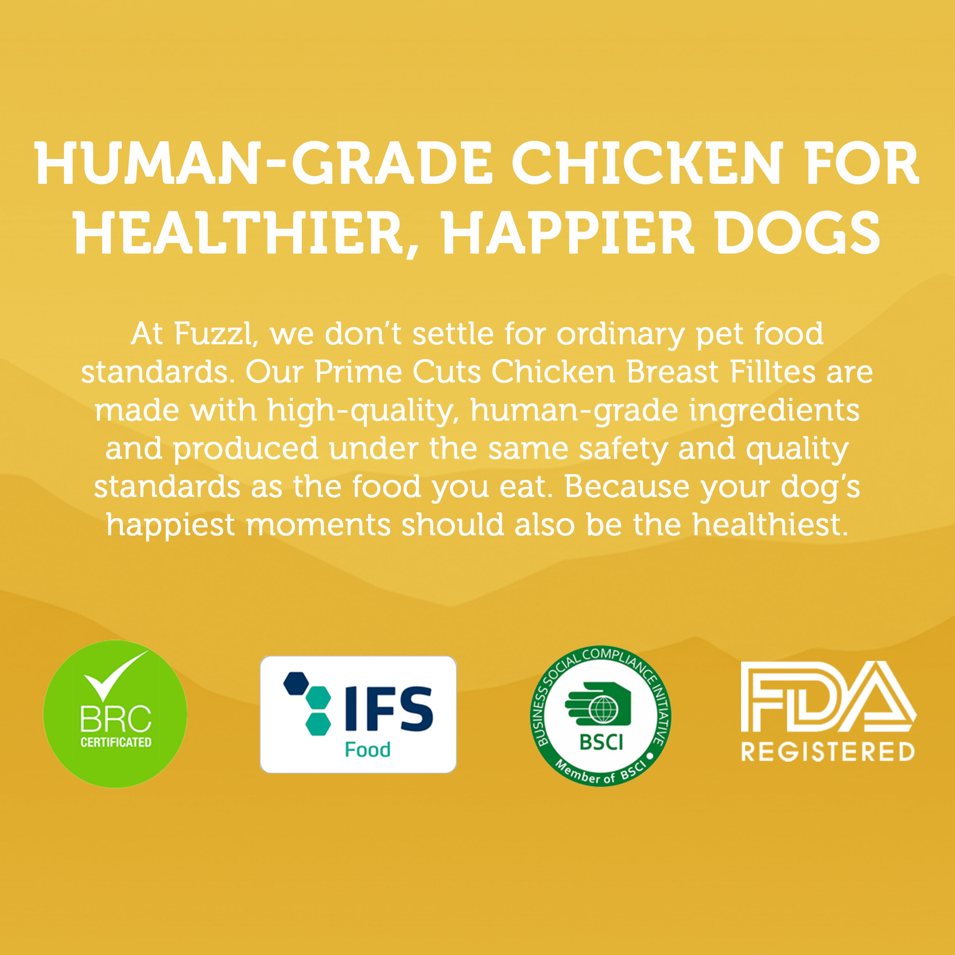 Fuzzl Prime Cuts Chicken Breast Dog Treats | 5x200g Value Pack - Fuzzl Pet