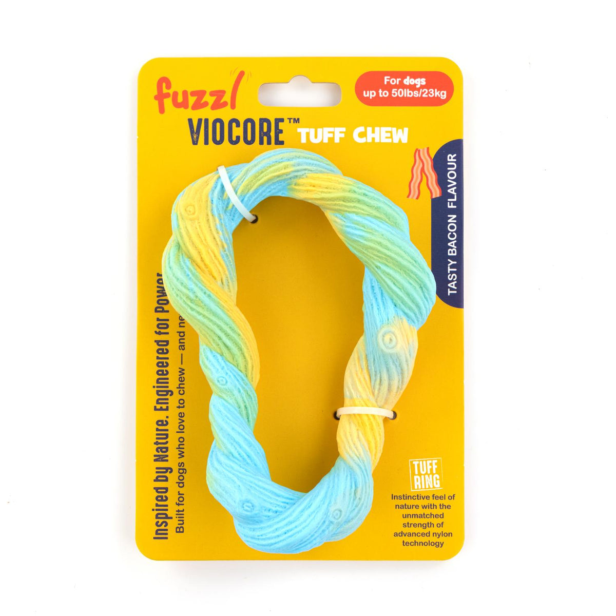 Fuzzl VIOCORE Tuff Chew Ring | High-Visibility Nylon Dog Toy - Fuzzl Pet