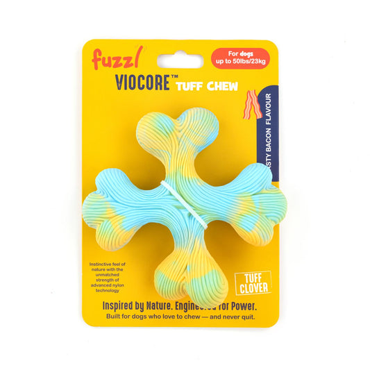 Fuzzl VIOCORE Tuff Chew Clover | High-Visibility Nylon Dog Toy - Fuzzl Pet