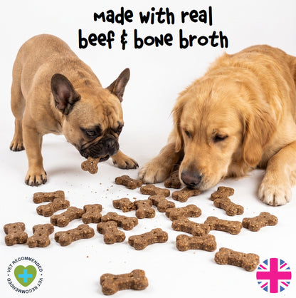 Fuzzl Broth Co. | Beef Bone Broth & Blueberry Dog Treats (1kg Bulk Tub)