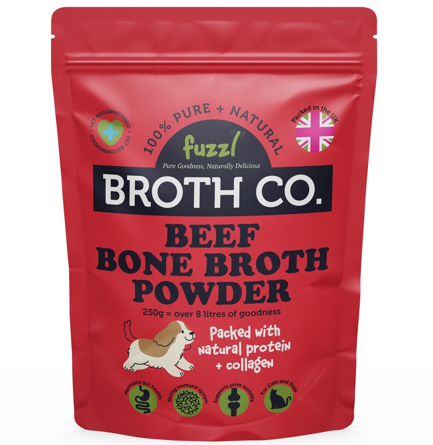 Fuzzl Broth Co. Beef Bone Broth for Dogs 100g