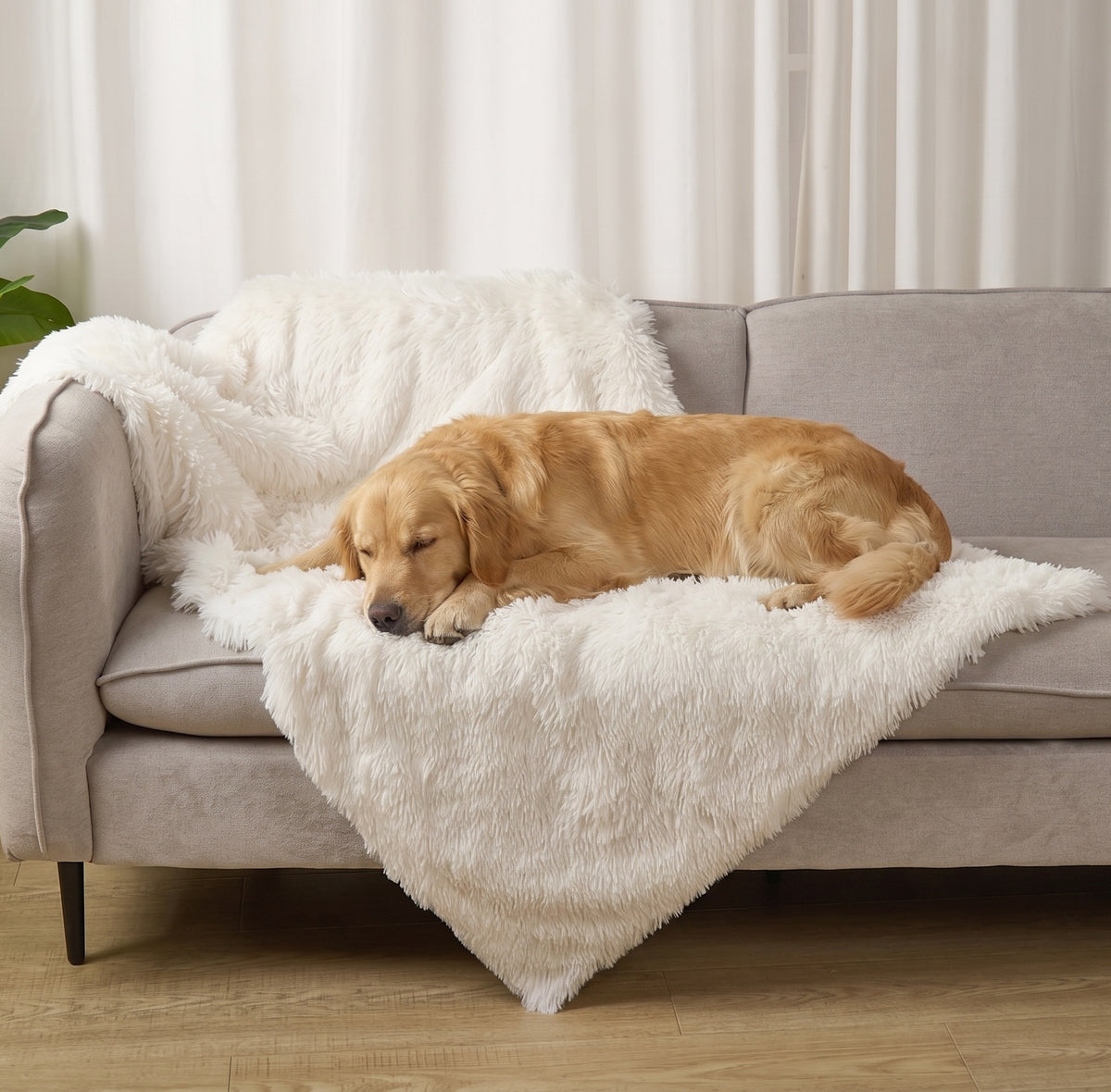 Fuzzl Cloud Comforter Blanket - 90 x 145cm Oversized - Cream