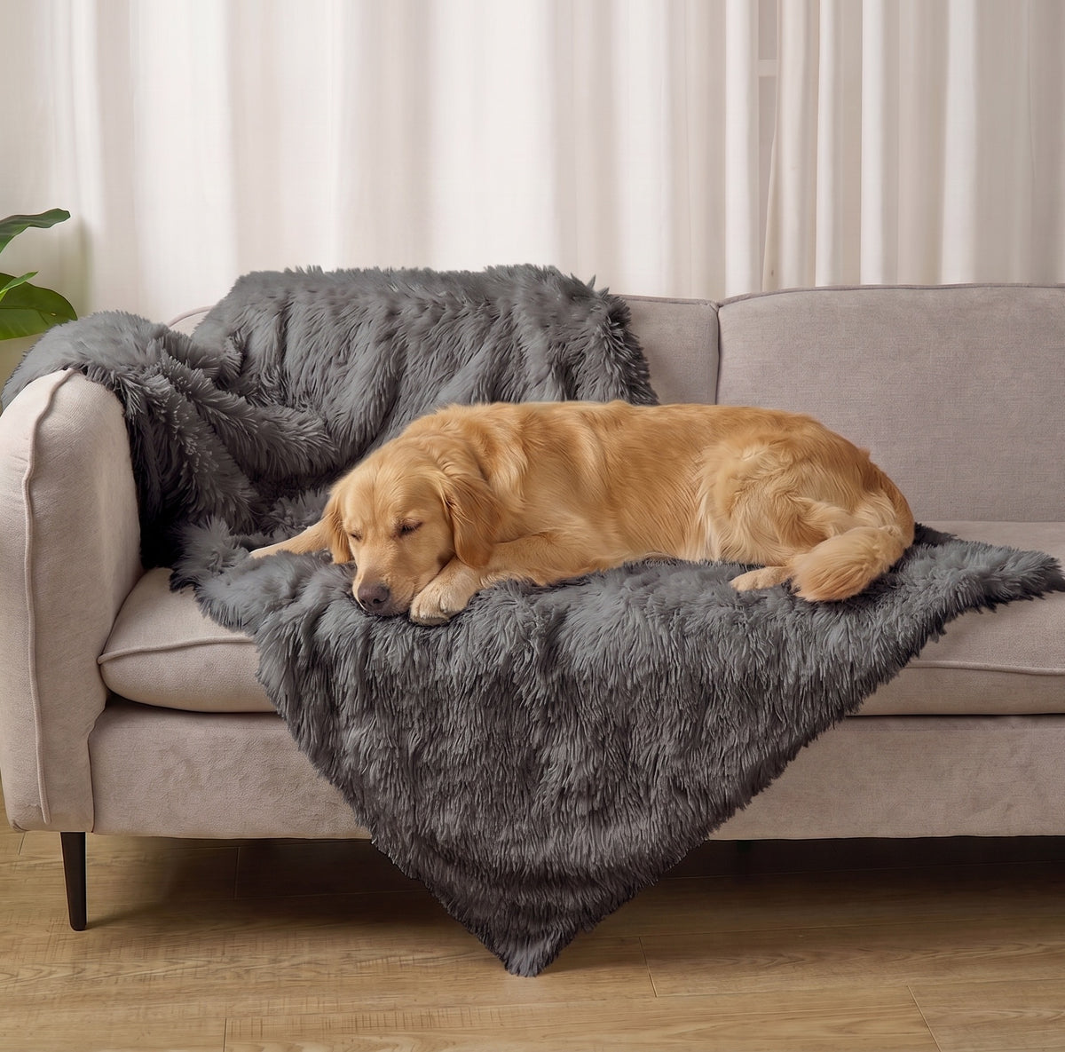 Fuzzl Cloud Comforter Blanket - 90 x 145cm Oversized - Charcoal