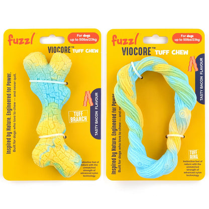 Fuzzl VIOCORE Tuff Chew Branch & Ring 2-Pack | Aggressive Chewer