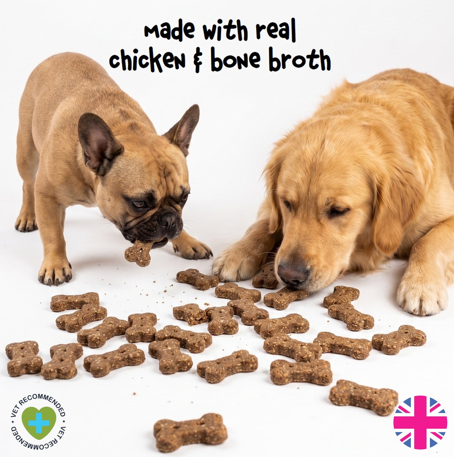 Fuzzl Broth Co. | Chicken Bone Broth & Peanut Butter Dog Treats (1kg, 2.5l Tub)