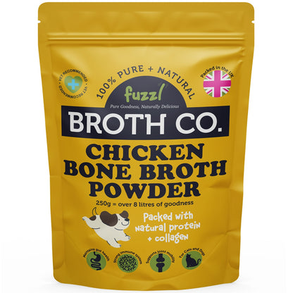 Fuzzl Broth Co. Chicken Bone Broth for Dogs 250g