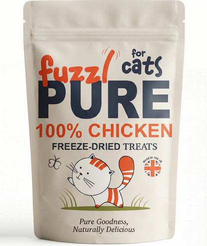 Fuzzl PURE Freeze Dried Chicken Breast Cat Treats | 50g Pouch - Fuzzl Pet