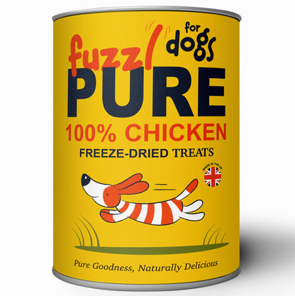 Fuzzl PURE Freeze Dried Chicken Breast - Dog - 200g tube