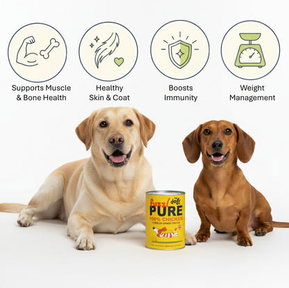 Fuzzl PURE Freeze Dried Chicken Breast - Dog - 200g tube