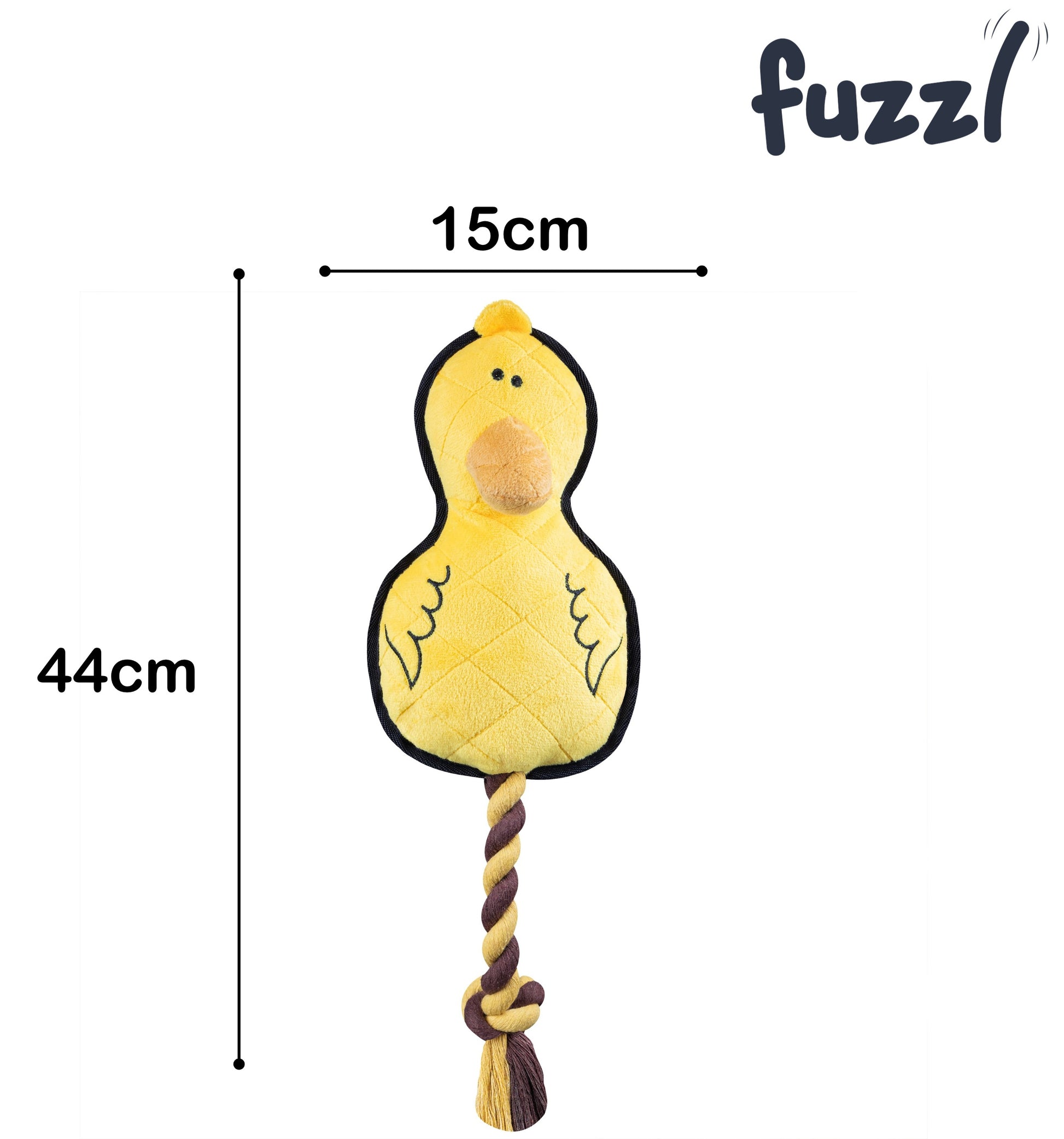 Fuzzl Dura Daisy Duck Rope Toy - Fuzzl Pet