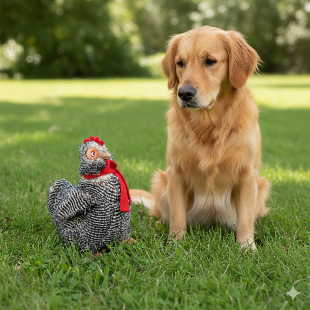 Fuzzl Super Soft Cheeky Chicken with Squeaker - Fuzzl Pet