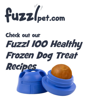 Fuzzl Rock & Roll Chilla Treat Toy Large | Rubber Blue Dog Toy