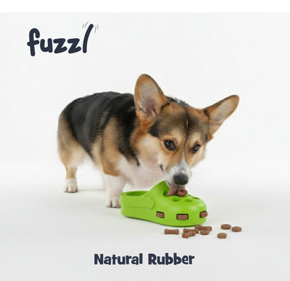 Fuzzl Flip Flop Treat Toy | Rubber Green – Durable Dog Toy