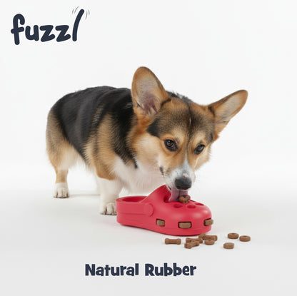 Fuzzl Clog Treat Toy | Rubber Red – Durable Dog Toy
